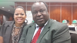 Business Director Tania Tome and Tito Mboweni - Former Governor of the South African Reserve Bank 