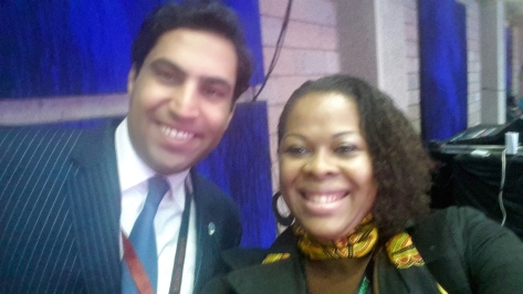Business Director Tania Tome and UN Envoy on Youth Ahmad Alhendawi